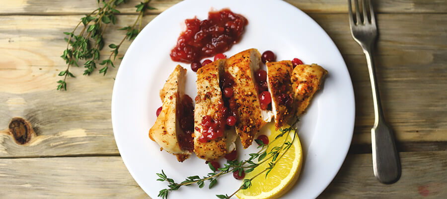 Chicken with Festive Fruit Sauce