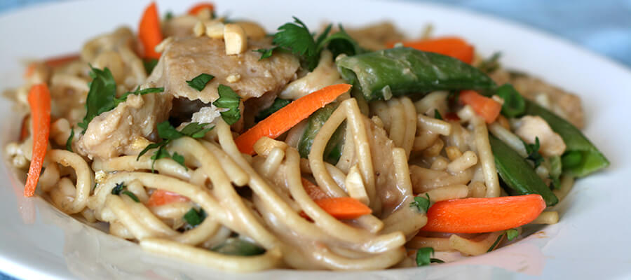 Peanut Noodles with Chicken