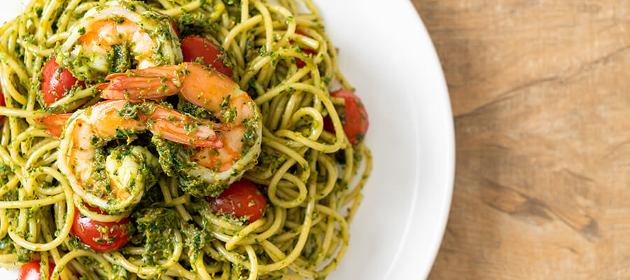 Pesto Shrimp Pasta