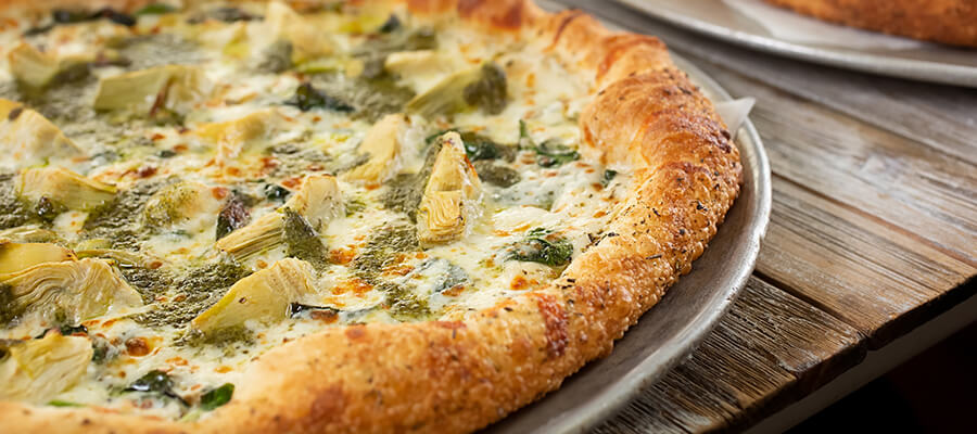 Spinach and Artichoke Pizza