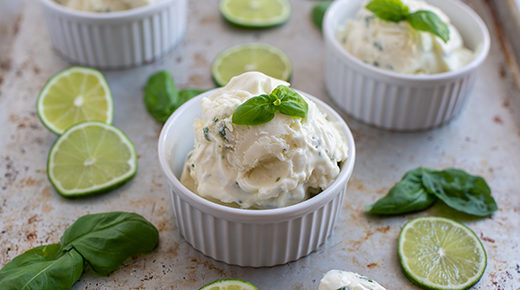Basil Lime Ice Cream