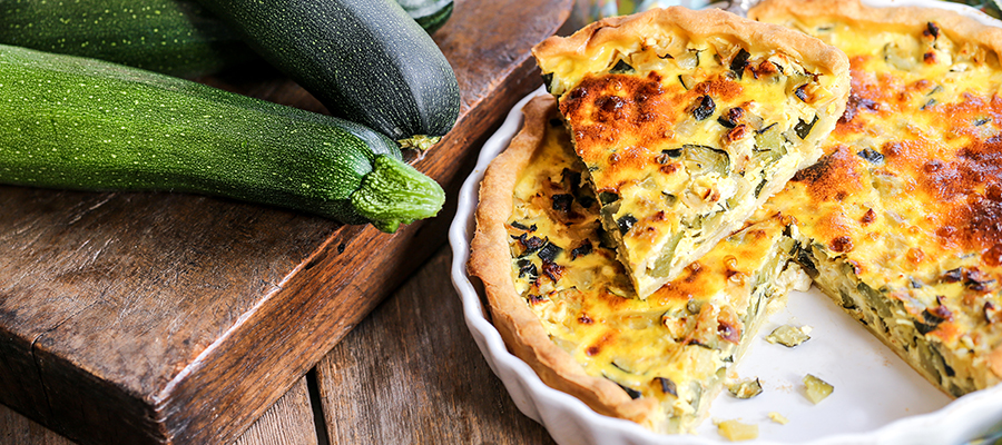 Green & Yellow Squash Quiche