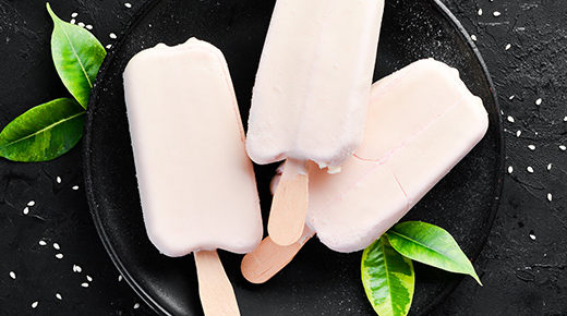 Creamed Rose & Honey Popsicles