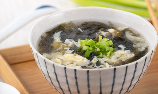 Egg Drop Soup with Seaweed