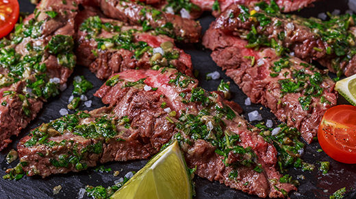 Hanger Steak with Salsa Verde