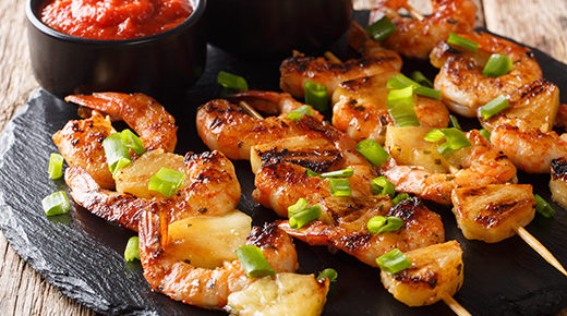 Bar-B-Q Shrimp Kebabs