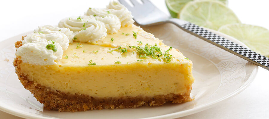 Lime & Roasted Banana Pie