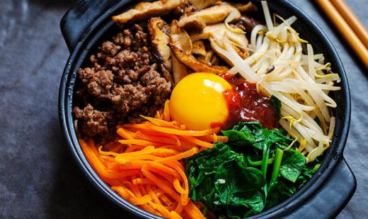 Traditional Korean bibimbap