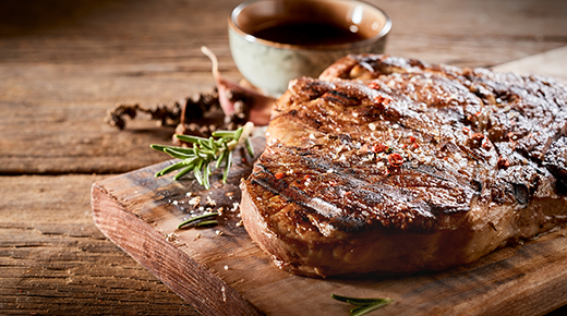 Strip Steak with Garden Herb Rub