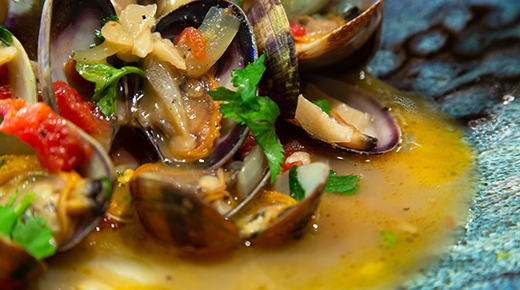 Clams with Late Summer Squash