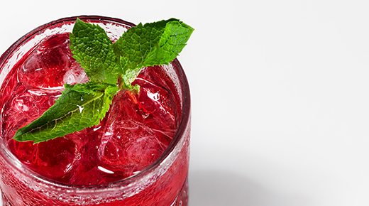 Iced Tea with Pomegranate Juice