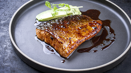 Salmon with Garlic Soy Sauce