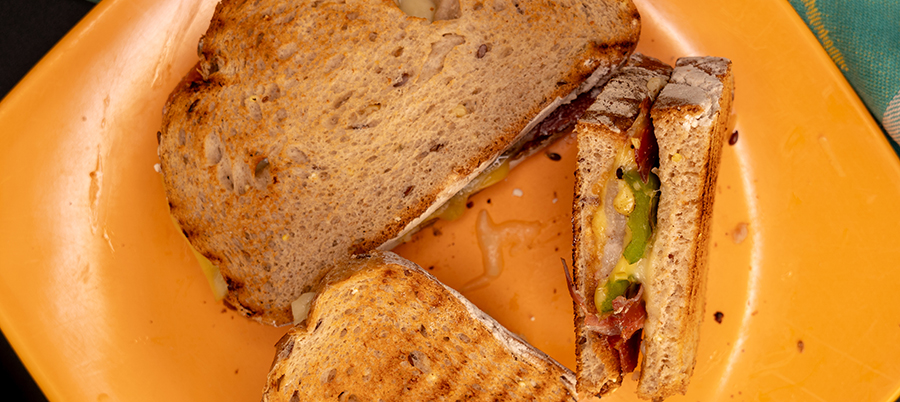 Spicy Grilled Ham and Cheese