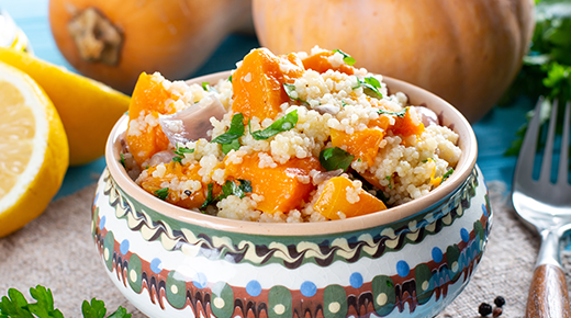 Couscous with Roasted Squash and Feta