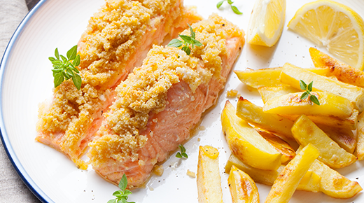 Crunchy Baked Salmon