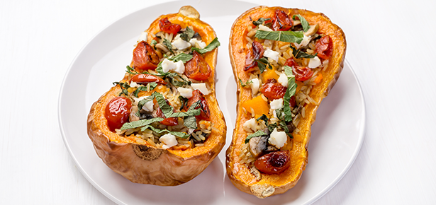 Roasted Butternut Squash and Goat Cheese