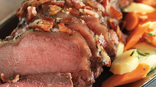 Bacon and Tarragon Topped Roast