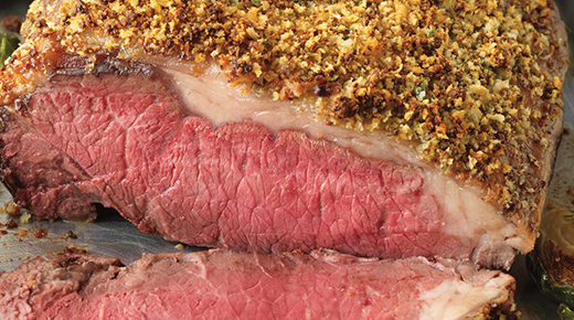 Parmesan Crusted Strip Roast