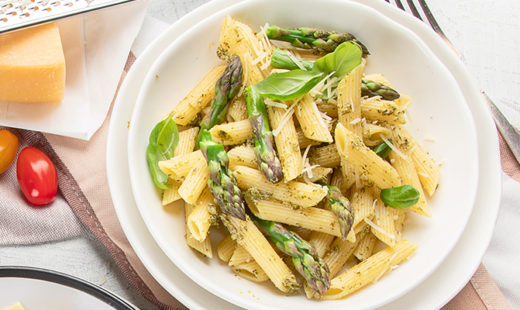Asparagus Carbonara with Manchego-new