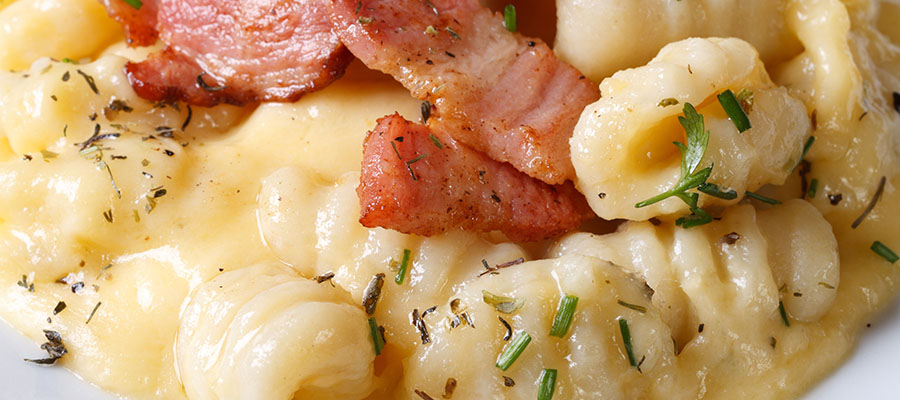 Gnocchi with Bacon Spinach Cream Sauce