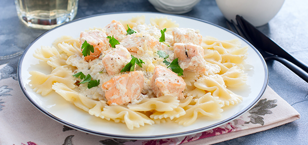 Creamy Lemon Salmon Pasta Recipe - Adams Fairacre Farms