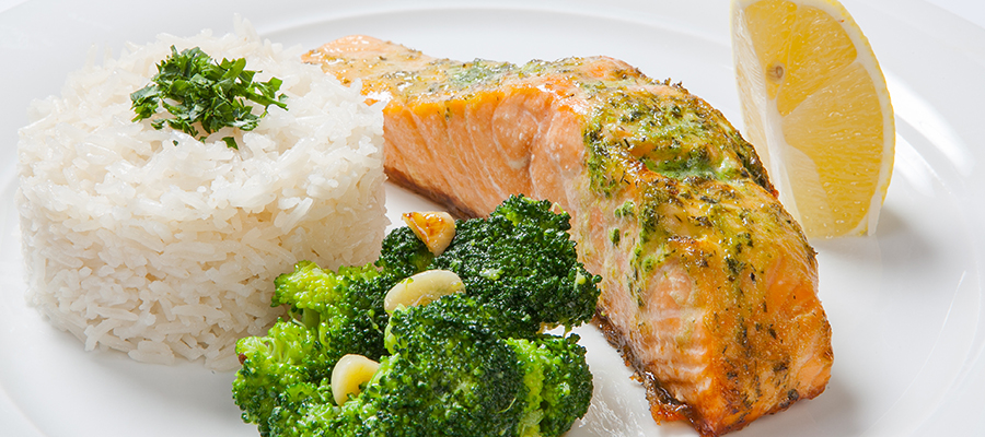 Roasted Salmon with Herb Butter
