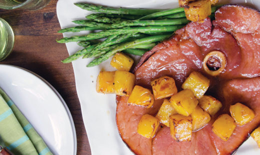 Ham Steak With Pineapple and Sesame-new