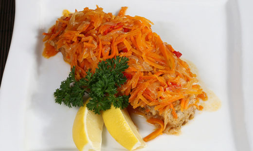 Baked Flounder With Parsnips And Carrots-b