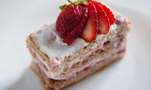 No-Bake Strawberry Icebox Cheesecake