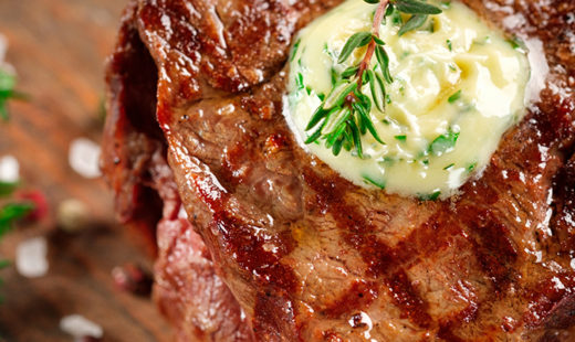 London Broil with Herb Butter