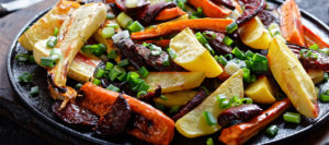 Honey Roasted Root Vegetables with Apple