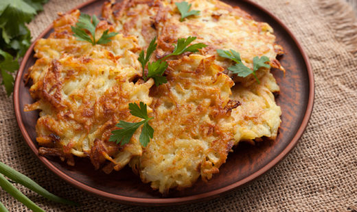 Potato pancakes or latke