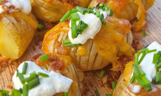 Mini Hasselback Potatoes