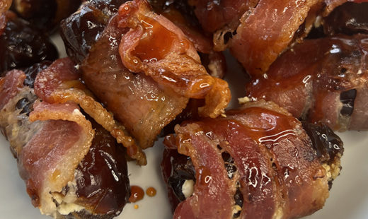 Hot Bacon Wrapped Dates