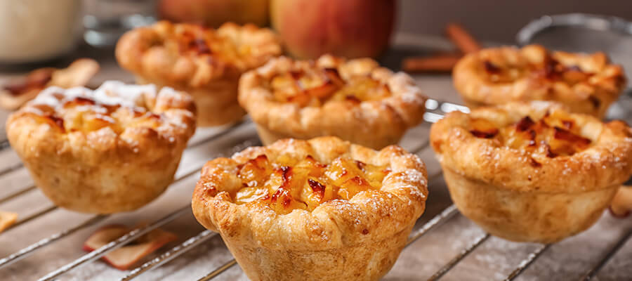 Mini Squash and Apple Tarts