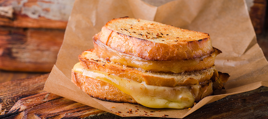 Honey & Spice Goat Cheese Grilled Cheese