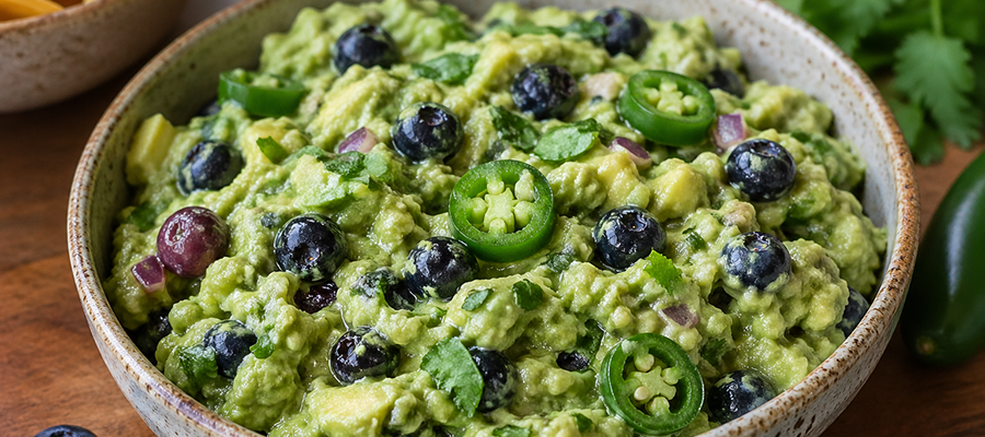 Blueberry Jalapeño Guacamole