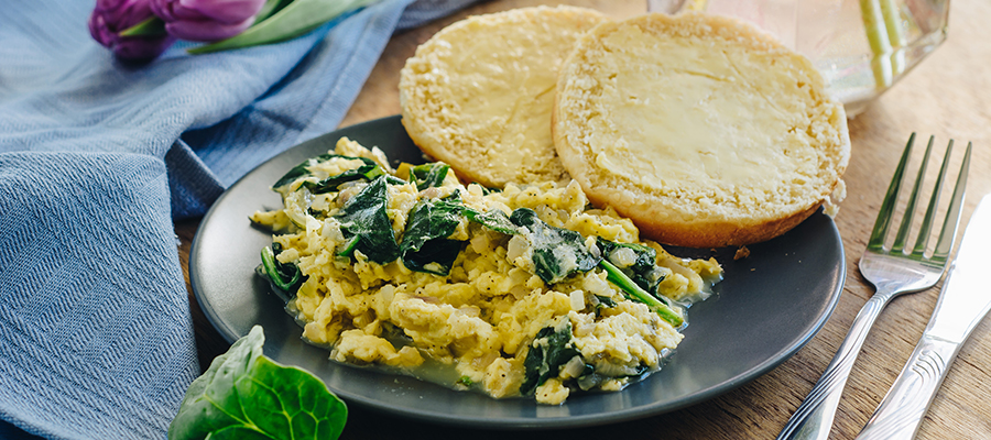 Cottage Cheese Scrambled Eggs