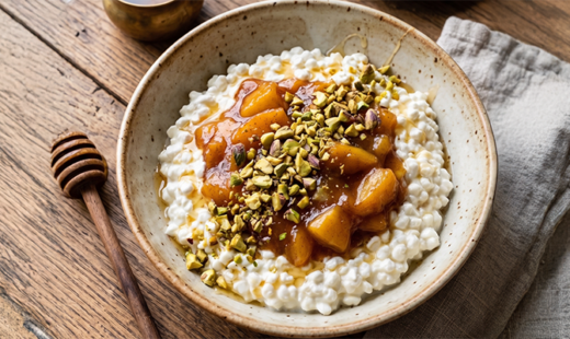 Peach Pie Cottage Cheese Bowl