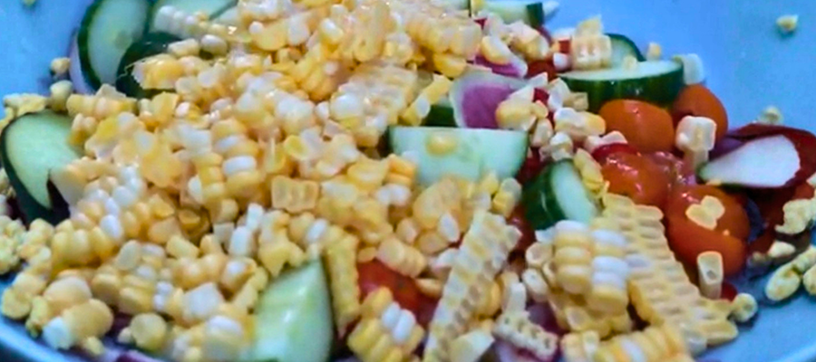 Raw Corn Salad