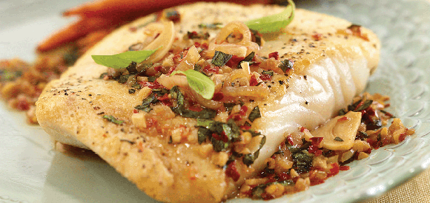 Skillet-Roasted Halibut